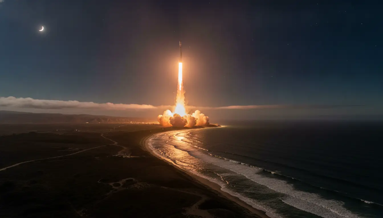 SpaceX Falcon 9 Successfully Launches Starlink Group 17-44