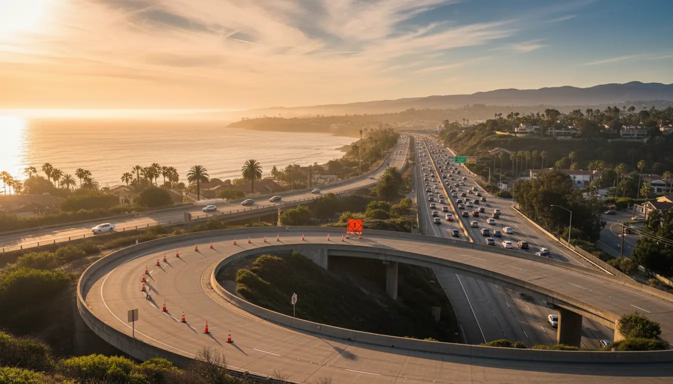 101 South and Price street on ramp closed Tuesday morning, unknown when it will reopen