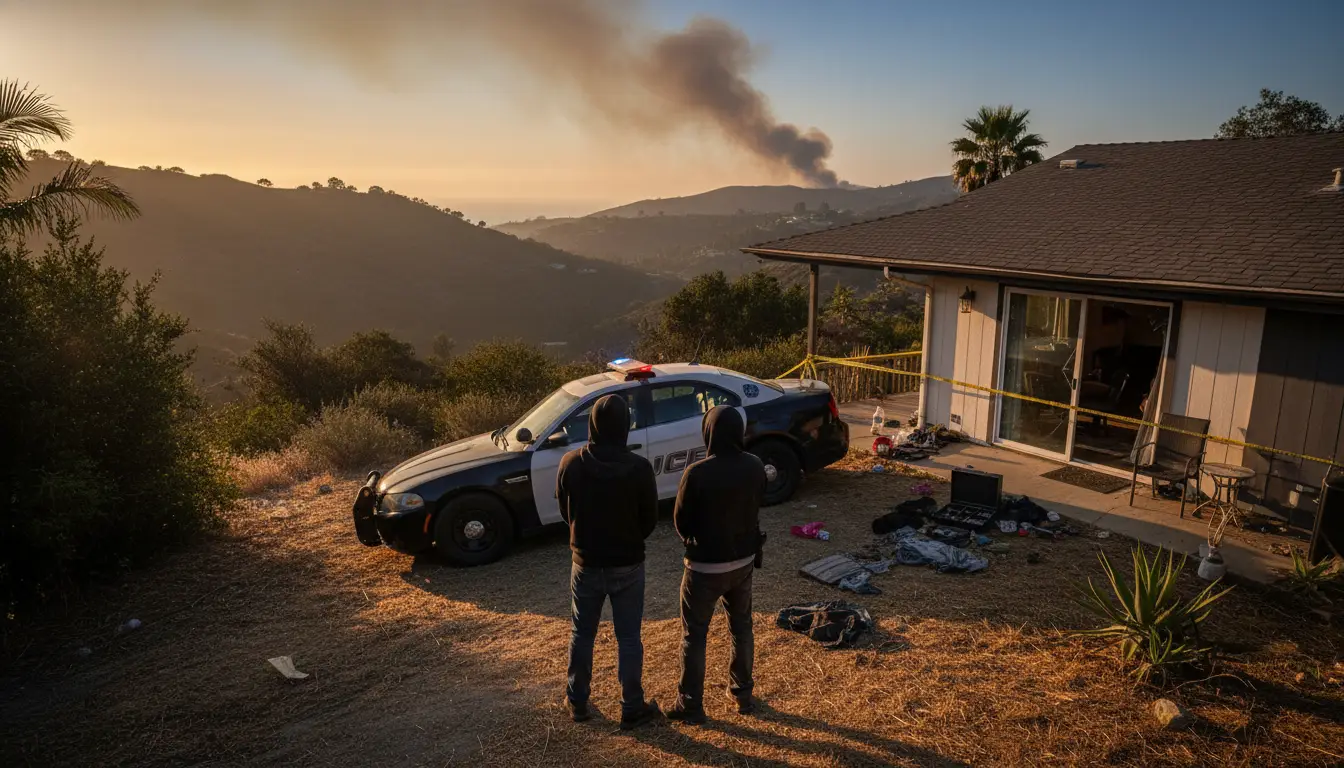 2 People Arrested for Allegedly Burglarizing Home in Foothill Fire Evacuation Zone