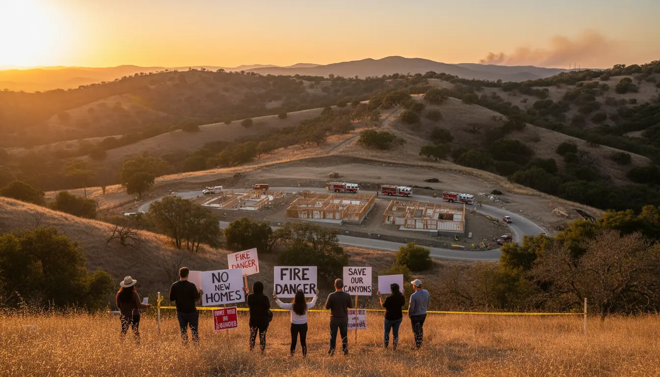 Agoura protesters worry new housing increases city’s fire risk