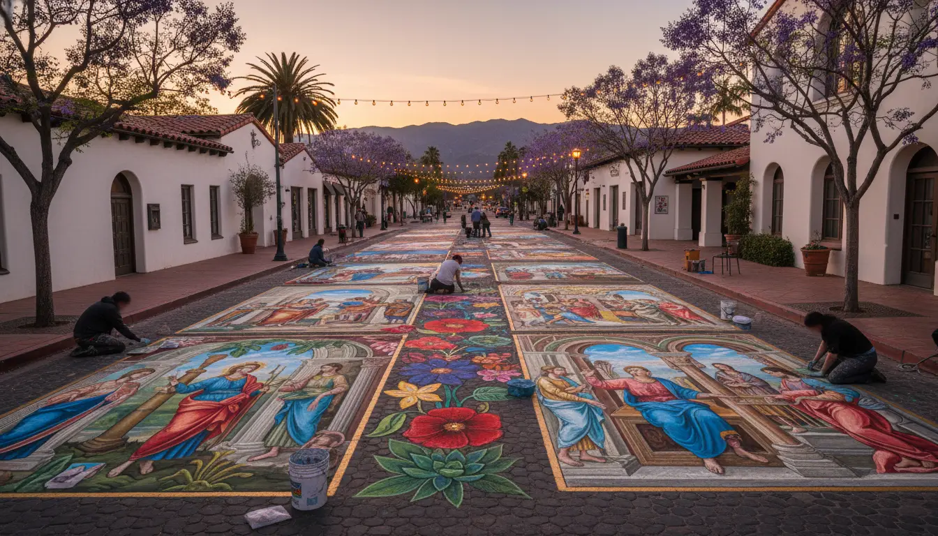 Bringing the Spirit of I Madonnari to the Arts District of Santa Barbara!