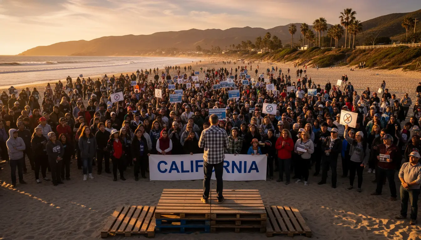 California governor candidate Tom Steyer makes a campaign stop in San Luis Obispo