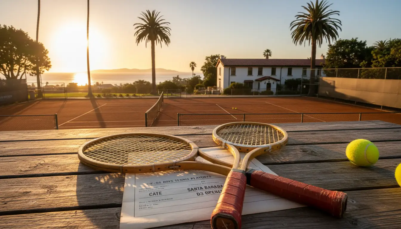 CIF-SS Boys Tennis Playoff Pairings: Cate, Santa Barbara to Meet in D3 Opener
