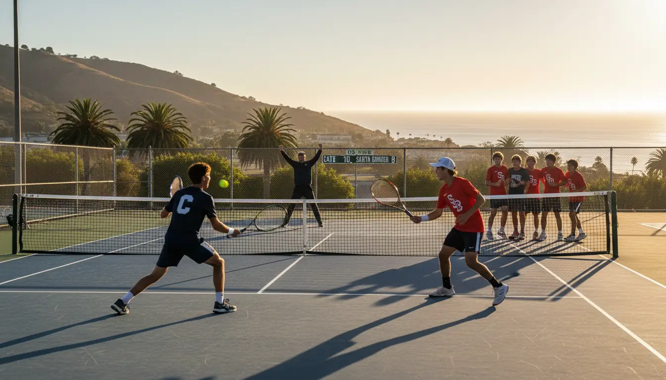 CIF-SS Boys Tennis Playoffs: Cate Pulls Out Win Over Santa Barbara in D3 Opener