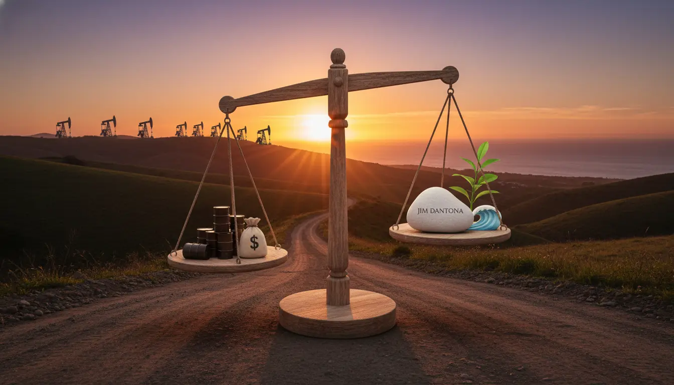 Does SLO County candidate Jim Dantona stand with or against big oil?