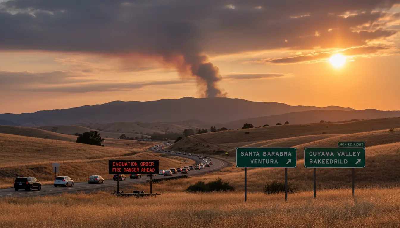 Evacuation Orders Issued for Areas near Cuyama Valley Vegetation Fire