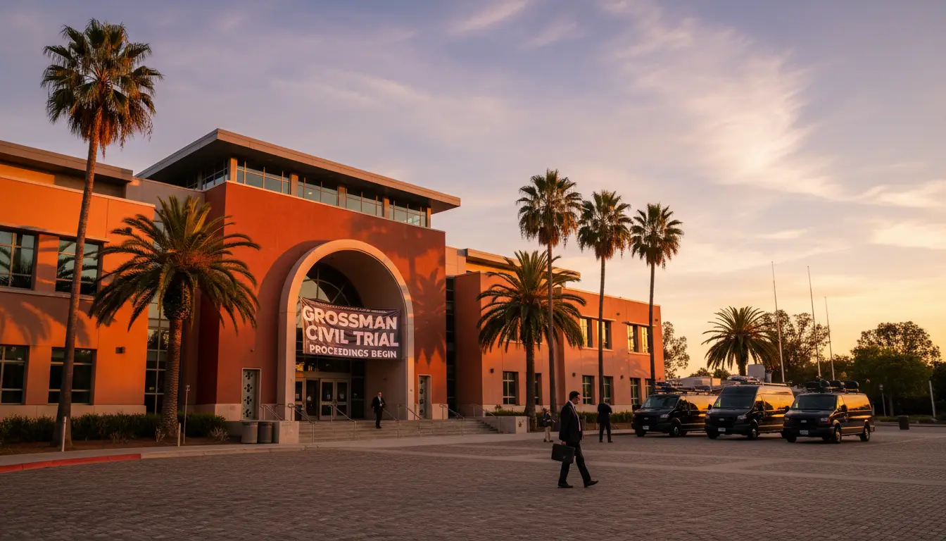 Grossman civil trial begins