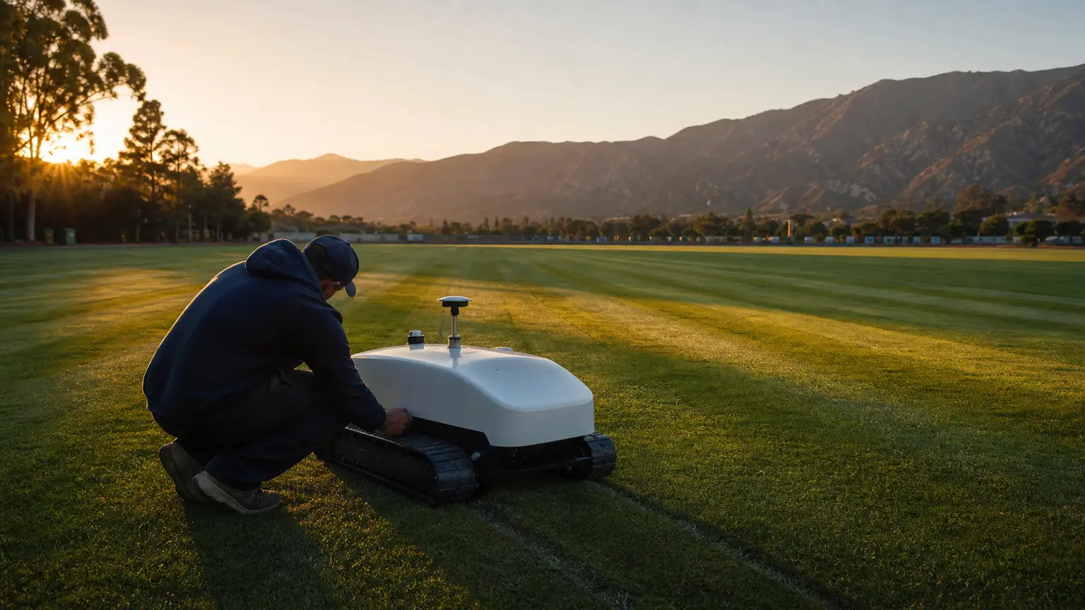 How a GPS-Guided Robot Helped UCSB Prepare Field for the Austrian National Team