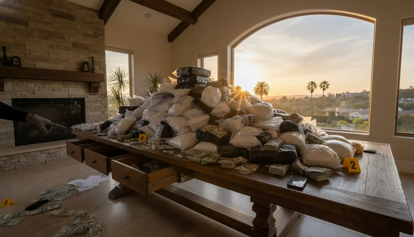 Massive 40 pounds of fentanyl seized from Calabasas home