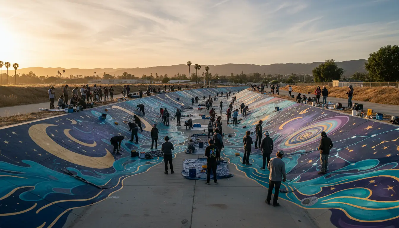 Moon Ditch Mural Paint Days