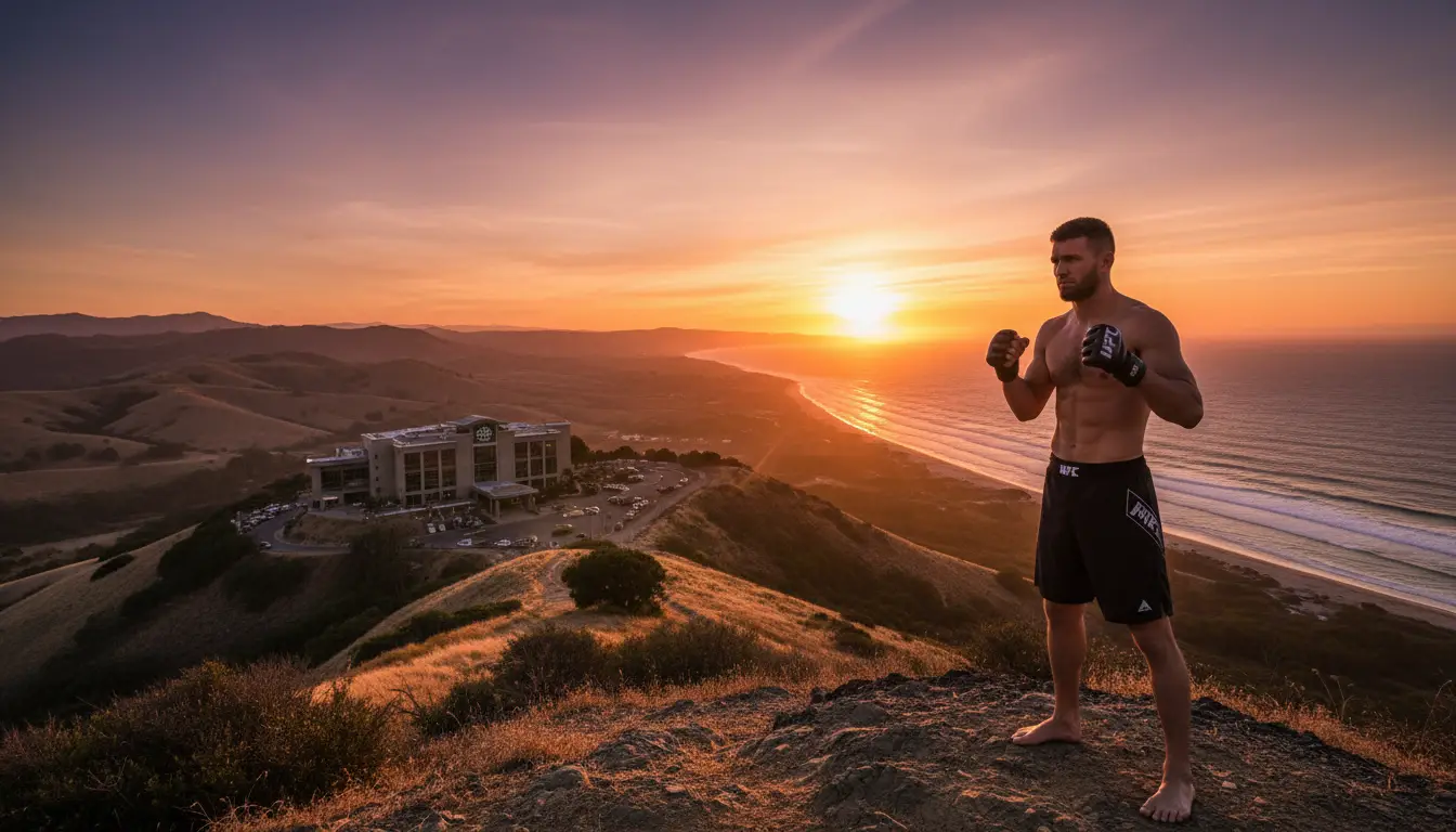 San Luis Obispo MMA fighter Steven Sainsbury at Table Mountain Casino Resort