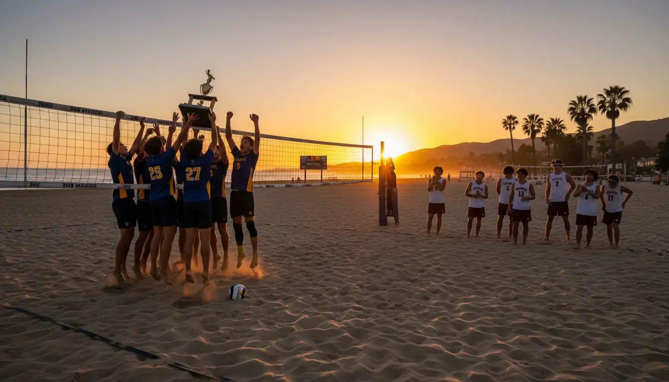 San Marcos Boys Volleyball Outlasts Burroughs in 5 Sets to Capture Karch Kiraly TOC