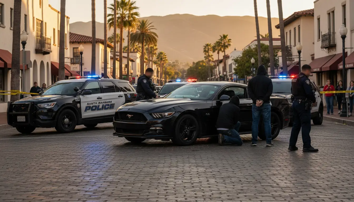 Stolen Vehicle Arrest Downtown