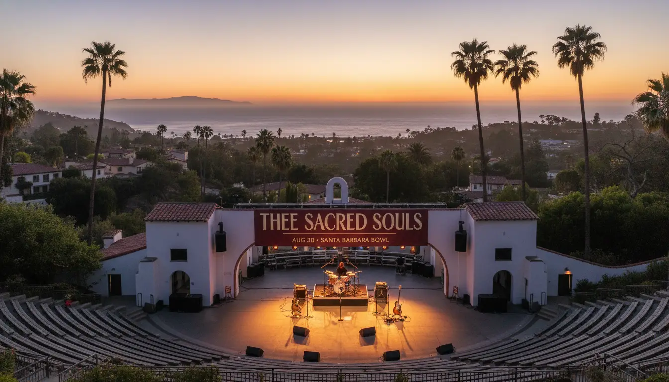 Thee Sacred Souls Set for Sunday, August 30, Santa Barbara Bowl Show