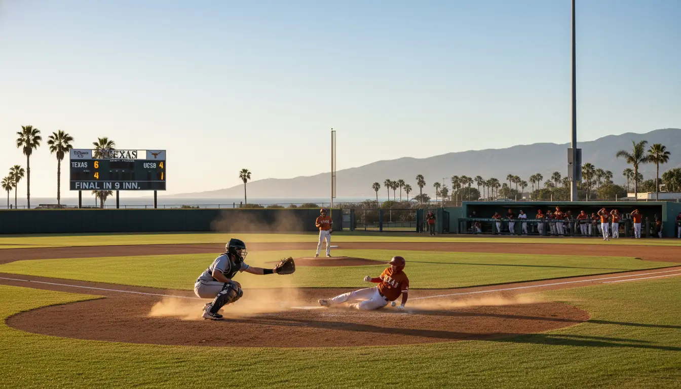 UC Santa Barbara Baseball Drops 6-4 Nailbiter to Texas at Austin Regional Final