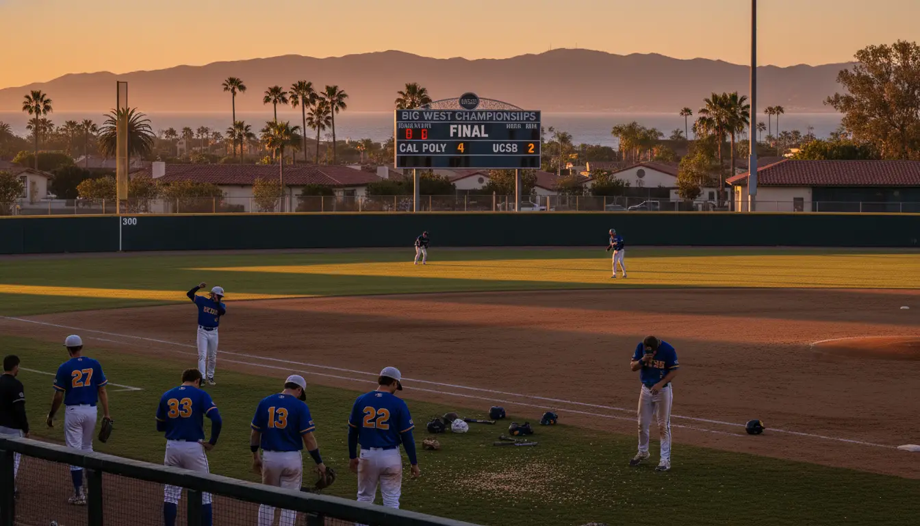 UC Santa Barbara Baseball Falls to Cal Poly 4-2 at Big West Championships
