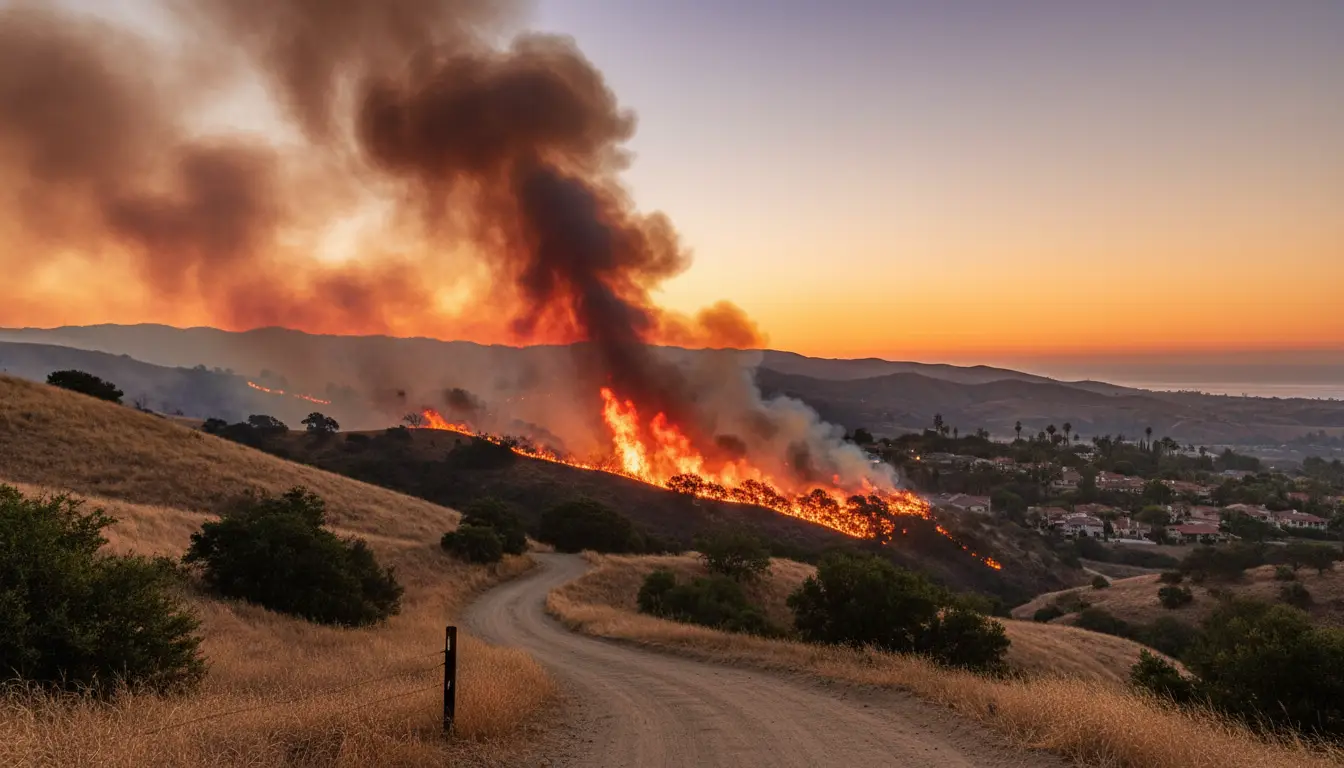 Vegetation fire breaks out in Orcutt