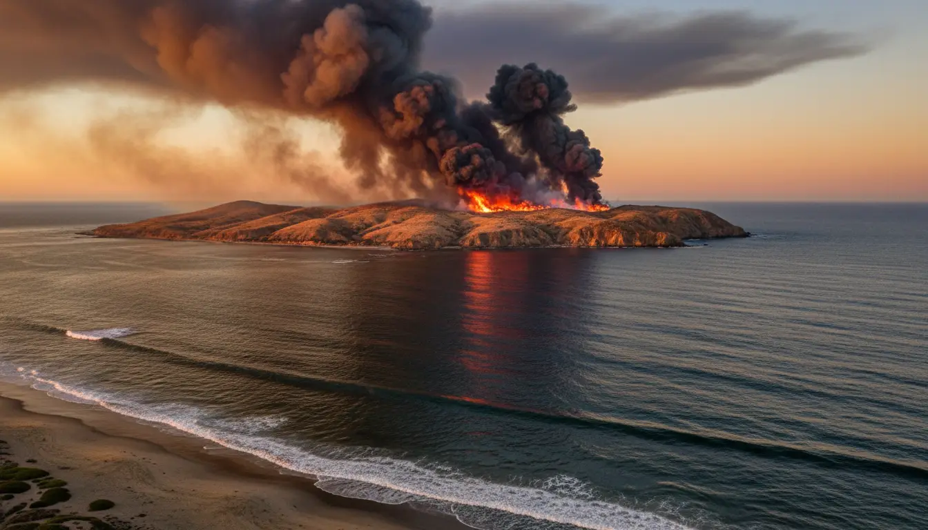 Vegetation Fire Breaks Out on Santa Rosa Island