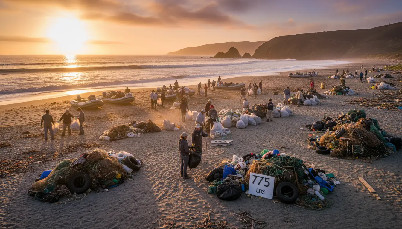 Volunteers Remove 775 Pounds of Trash from Shores of Santa Cruz Island